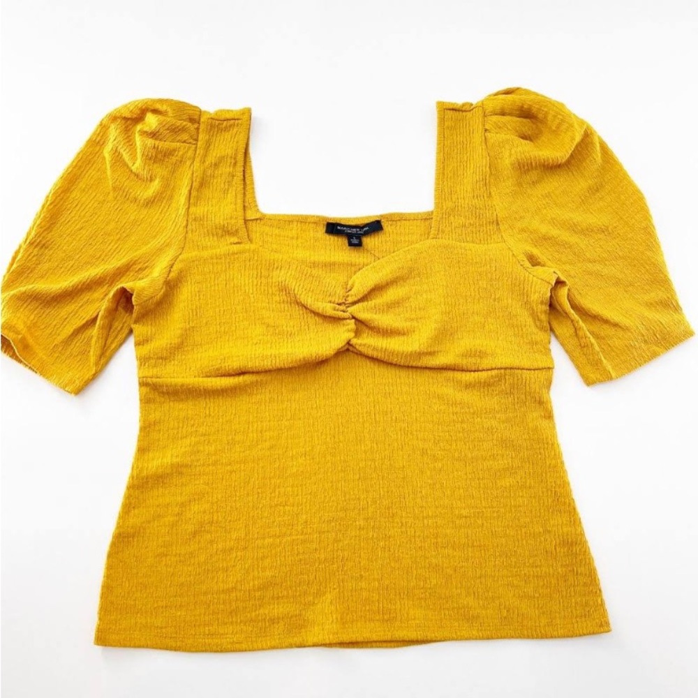 Andrew Marc Casual Yellow/Mustard Top